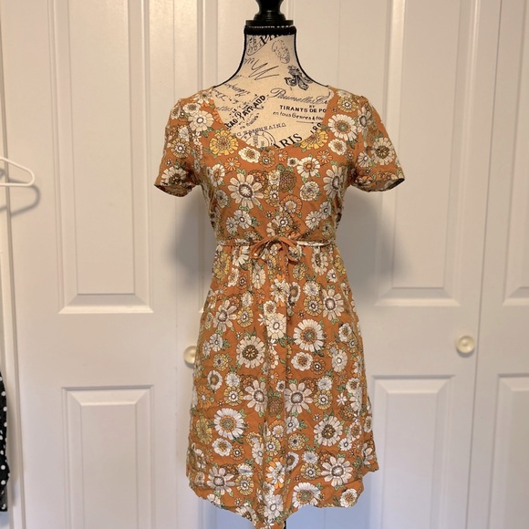 Cute Hippy Colourful Boho Flower Dress - Picture 4 of 5